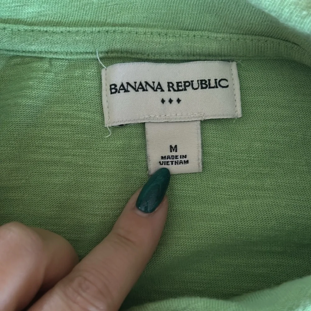 Banana Republic Men's Green Polo Shirt